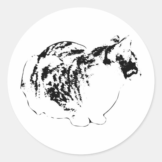 Flüstern zum Horizont Runder Aufkleber (Vorderseite)