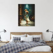 Flüstern zwischen den Regalen Leinwanddruck (Insitu (Schlafzimmer))