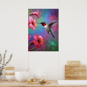 Flüsternbloms: Hummingbird Melody Poster (Küche)