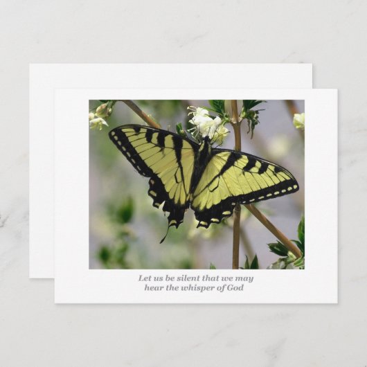 Flüsternblume Postkarte (Vorne/Hinten)