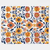 Flüsternblüten 60x80 Fleece Blanket (Vorderseite (Horizontal))