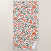 Flüsternde Blüten der Gnade Strandtuch (Vorderseite)
