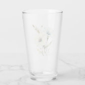 Flüsternde Blütenblätter: Sanfte Blaue und Cremige Glas (Rückseite)