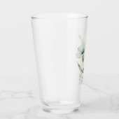 Flüsternde Blütenblätter: Sanfte Blaue und Cremige Glas (Rechts)