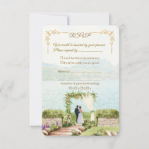 Flüsternde Botanica Hochzeits-RSVP-Karte – Aquarel