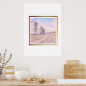 Flüsternde Kiefern – pastellfarbene Landschaft Poster (Küche)