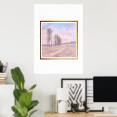 Flüsternde Kiefern – pastellfarbene Landschaft Poster (Heimbüro)