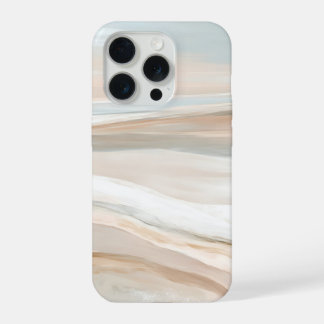 Flüsternde Küsten – Minimale Abstrakte Meereslands iPhone 15 Pro Hülle