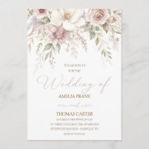 Flüsternde Magnolie Hochzeitseinladung