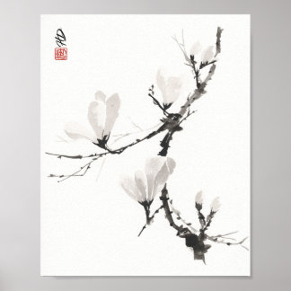 Flüsternde Magnolie Poster