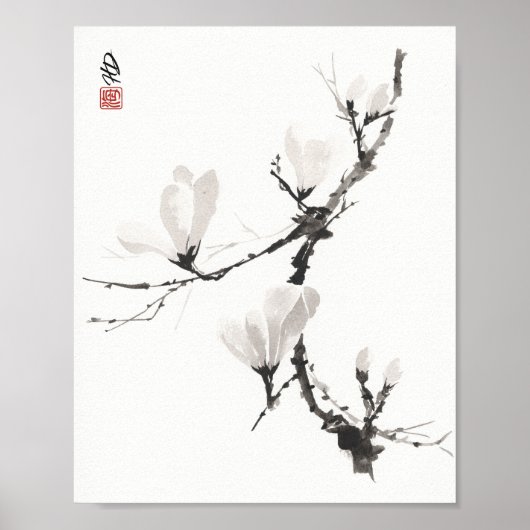Flüsternde Magnolie Poster (Vorne)