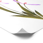 Flüsternde Orchidee Poster (Ecke)