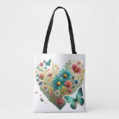 Flüsternde Schmetterlinge der Wildblumen Botanik Tasche (Vorderseite)