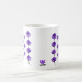 Flüsternde violette Blüten Kaffeetasse (Mittel)