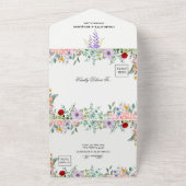 flüsternde Waldweide Grün verzauberter Wald Hochze All In One Einladung (Außenbereich)