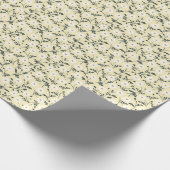 Flüsternde Wiese - Buttergelbes Blumenmuster Geschenkpapier (Ecke)