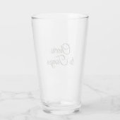 Flüsternde Wiese - Fröhliche Botschaft Glas (Rückseite)