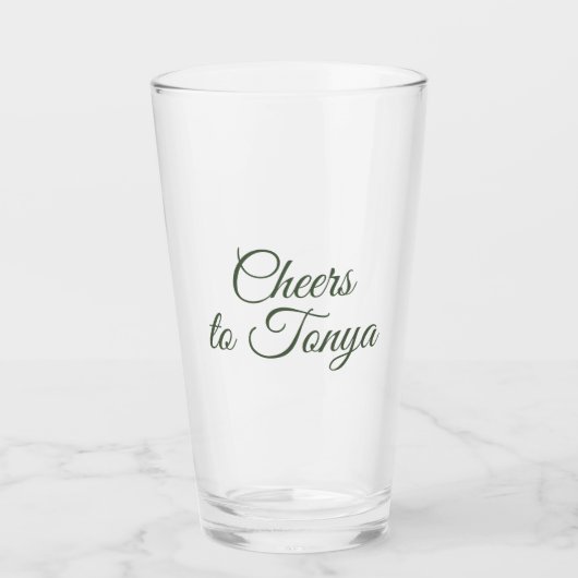 Flüsternde Wiese - Fröhliche Botschaft Glas (Vorderseite)