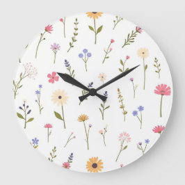 Flüsternde Wildnis Große Wanduhr