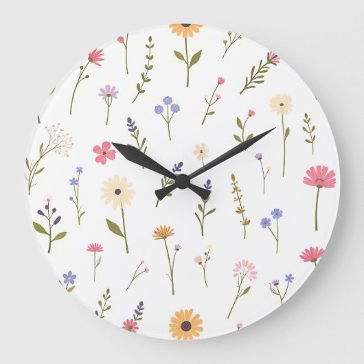 Flüsternde Wildnis Große Wanduhr (Vorderseite)