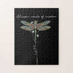 Flüsternde Worte der Weisheit Brocade Dragonfly Puzzle