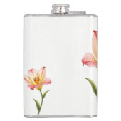 Flüsternde Zuneigung Lilies Flachmann (Rückseite)