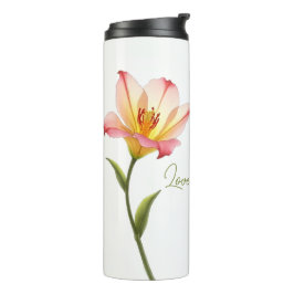 Flüsternde Zuneigung Lilies Thermosbecher