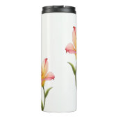 Flüsternde Zuneigung Lilies Thermosbecher (Rückseite)