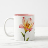 Flüsternde Zuneigung Lilies Zweifarbige Tasse (Links)