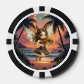 Flüsternden Saiten der Sonnenuntergangsfee. Pokerchips (Vorderseite)