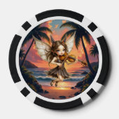 Flüsternden Saiten der Sonnenuntergangsfee. Pokerchips (Rückseite)