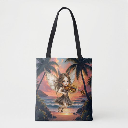 Flüsternden Saiten der Sonnenuntergangsfee. Tasche (Vorderseite)