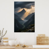 Flüsternder Nebel Poster (Küche)