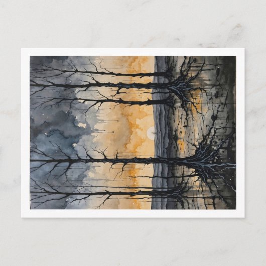 Flüsternder Wald Postkarte (Vorderseite)