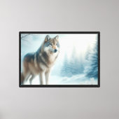 Flüsternder Wolf Leinwanddruck (Vorderseite)