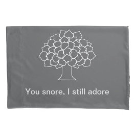 flüsterndes Holzkissen - du Snore, ich bewundere i Kissenbezug