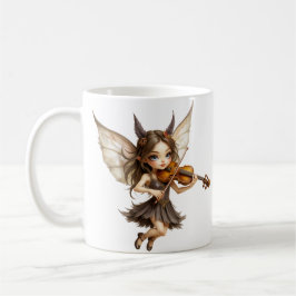 Flüsterndes Saitenspiel der Sonnenuntergangsfee. Kaffeetasse