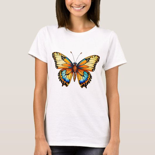 "Flüsternflüsternde Flügel: Graceful Butterfly T - T-Shirt (Vorderseite)