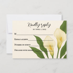 Flüsternummer der RSVP-Karte RSVP Karte
