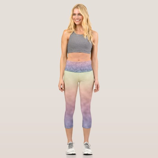 Flüsterpastelle Capri Leggings (Vorderseite)