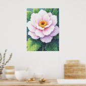 Flüsterrosa Poster (Küche)