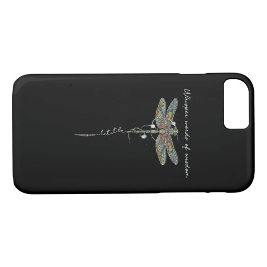 Flüsterwörter der Weisheit Brocade Dragonfly Case-Mate iPhone Hülle (Rückseite (Horizontal))