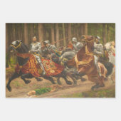 Flut Charles des Kühnen auf dem Pferd Geschenkpapier Set (Vorderseite 2)