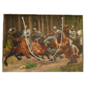 Flut Charles des Kühnen auf dem Pferd Große Geschenktüte (Rückseite)