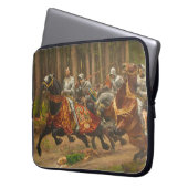 Flut Charles des Kühnen auf dem Pferd Laptopschutzhülle (Vorderseite Links)