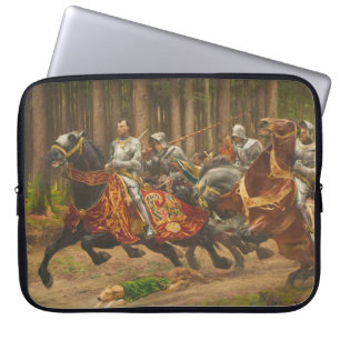 Flut Charles des Kühnen auf dem Pferd Laptopschutzhülle