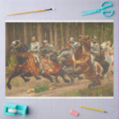 Flut Charles des Kühnen auf dem Pferd Seidenpapier (Basteln)