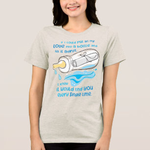 Flut der Liebe, Botschaft in einer Flasche für Mam Tri-Blend Shirt