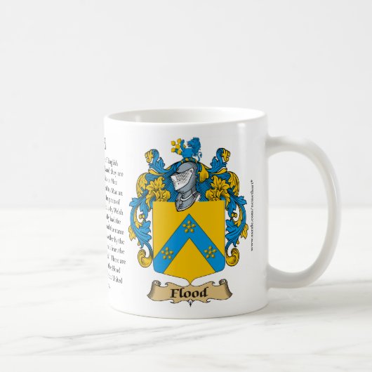 Flut-Familien-Wappen Kaffeetasse (Rechts)