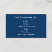 Flut-Fischen Visitenkarte (Rückseite)